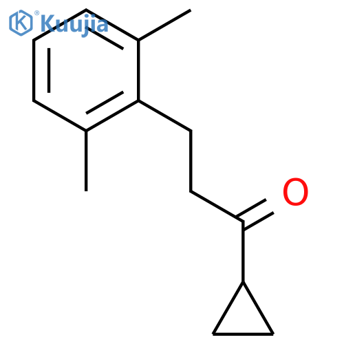 Cyclopropyl 2-(2,6-dimethylphenyl)ethyl ketone structure