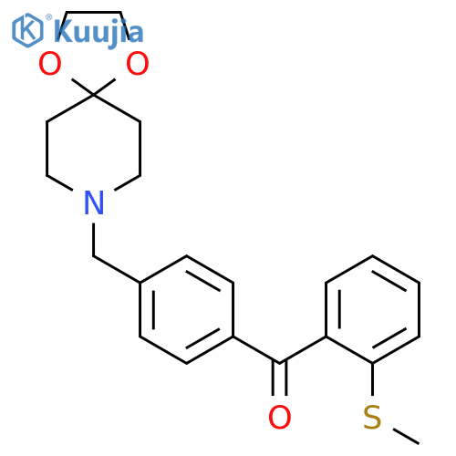 4'-8-(1,4-Dioxa-8-azaspiro4.5decyl)-methyl-2-thiomethyl benzophenone structure