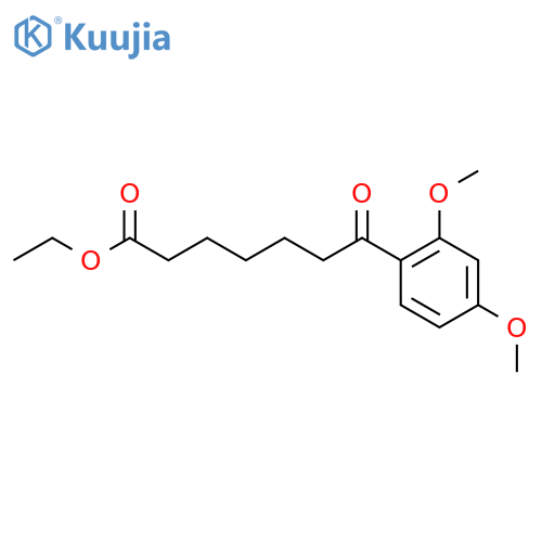 Ethyl 7-(2,4-dimethoxyphenyl)-7-oxoheptanoate structure