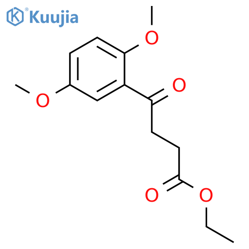 Ethyl 4-(2,5-dimethoxyphenyl)-4-oxobutyrate structure