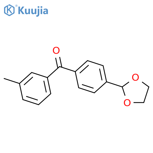 4'-(1,3-Dioxolan-2-yl)-3-methylbenzophenone structure