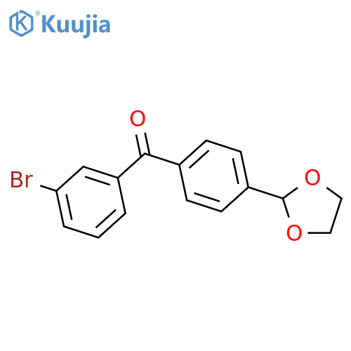 3-Bromo-4'-(1,3-dioxolan-2-yl)benzophenone structure