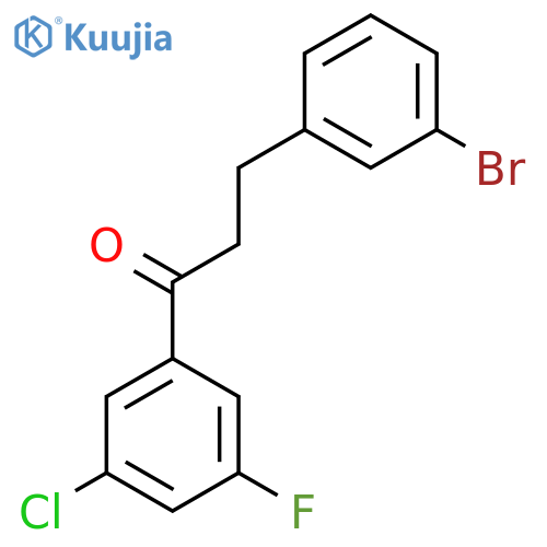 3-(3-Bromophenyl)-3'-chloro-5'-fluoropropiophenone structure