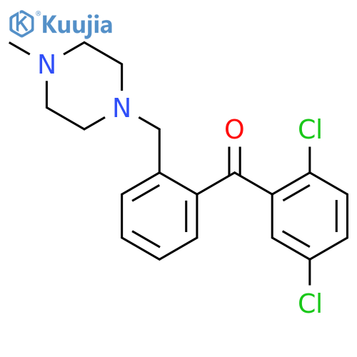 2,5-Dichloro-2'-(4-methylpiperazinomethyl) benzophenone structure