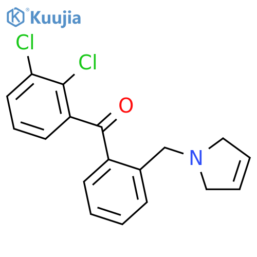 2,3-Dichloro-2'-(3-pyrrolinomethyl) benzophenone structure