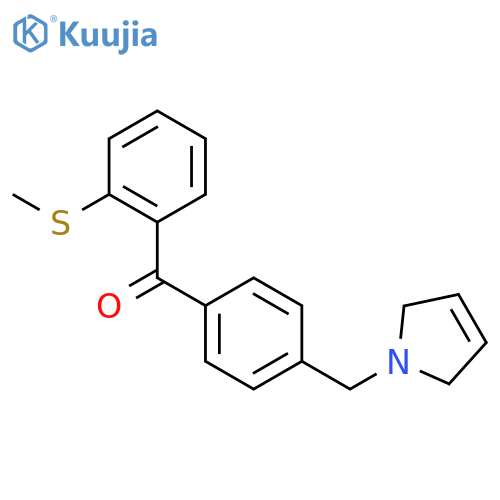 [4-(2,5-dihydropyrrol-1-ylmethyl)phenyl]-(2-methylsulfanylphenyl)methanone structure