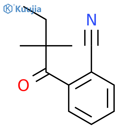 2'-Cyano-2,2-dimethylbutyrophenone structure