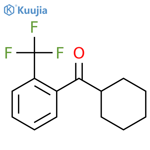 cyclohexyl-[2-(trifluoromethyl)phenyl]methanone structure
