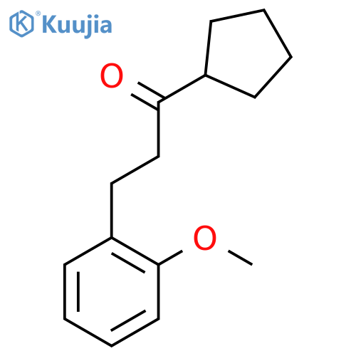 Cyclopentyl 2-(2-methoxyphenyl)ethyl ketone structure