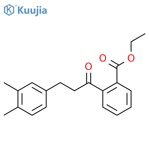 2'-Carboethoxy-3-(3,4-dimethylphenyl)propiophenone structure