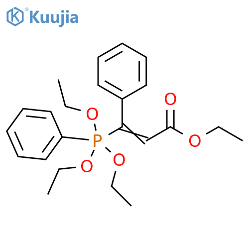 2-Propenoic acid, 3-phenyl-3-(triethoxyphenylphosphoranyl)-, ethyl ester structure