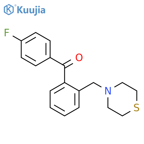 4'-Fluoro-2-thiomorpholinomethyl benzophenone structure