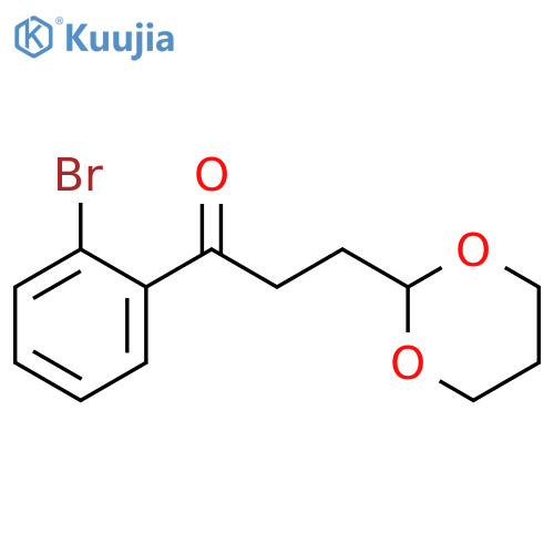 2'-Bromo-3-(1,3-dioxan-2-yl)propiophenone structure