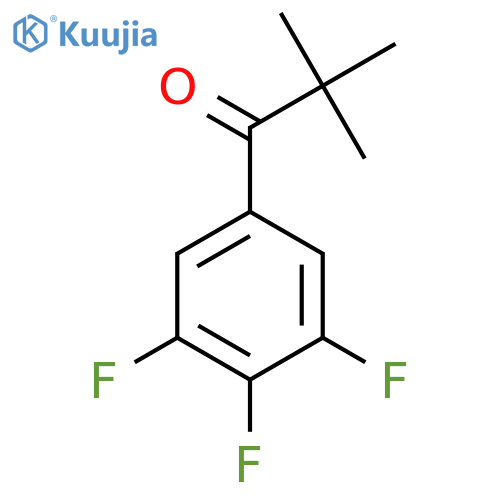 2,2-dimethyl-1-(3,4,5-trifluorophenyl)propan-1-one structure