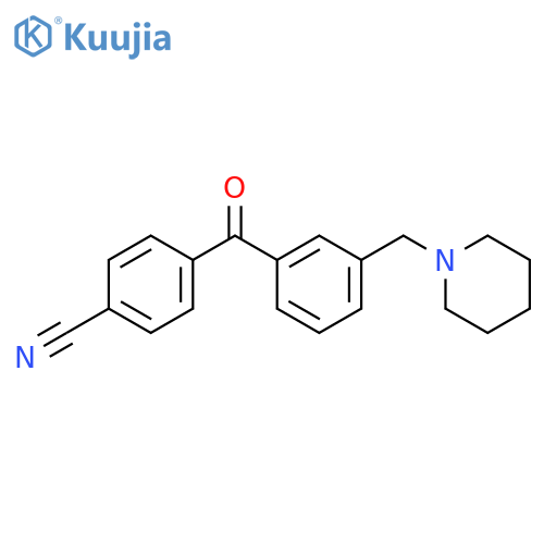 4'-Cyano-3-piperidinomethyl benzophenone structure