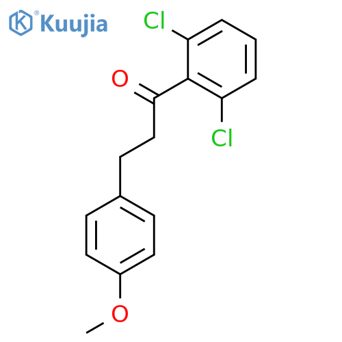 1-(2,6-dichlorophenyl)-3-(4-methoxyphenyl)propan-1-one structure