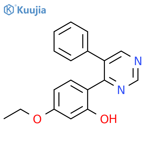 5-ethoxy-2-(5-phenylpyrimidin-4-yl)phenol structure
