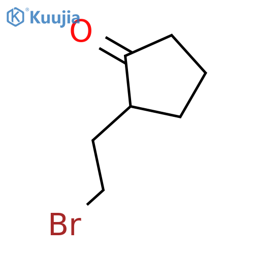 2-(2-bromoethyl)cyclopentan-1-one structure