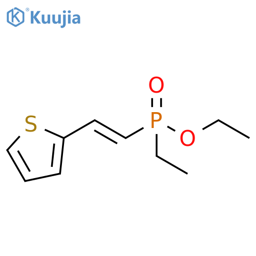 Phosphinic acid, ethyl[2-(2-thienyl)ethenyl]-, ethyl ester, (E)- (9CI) structure