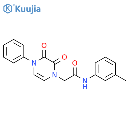 2-(2,3-dioxo-4-phenyl-1,2,3,4-tetrahydropyrazin-1-yl)-N-(3-methylphenyl)acetamide structure