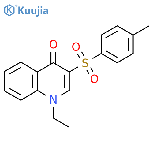 1-ethyl-3-(4-methylbenzenesulfonyl)-1,4-dihydroquinolin-4-one structure