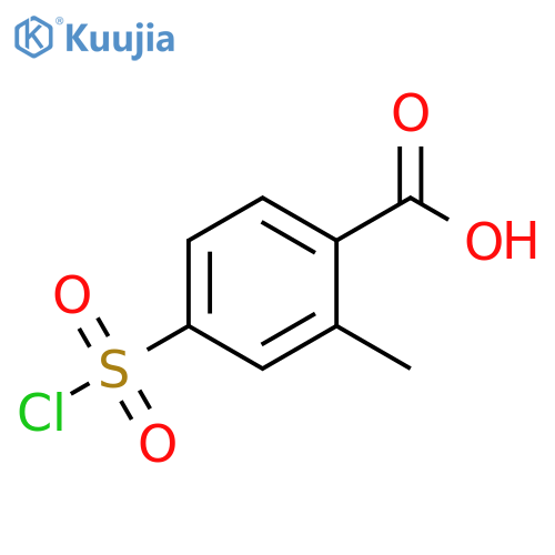 4-(chlorosulfonyl)-2-methylbenzoic acid structure