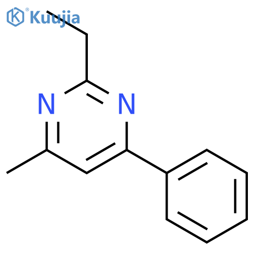 Pyrimidine, 2-ethyl-4-methyl-6-phenyl- structure