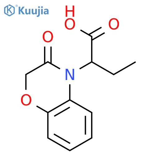 2-(3-Oxo-2,3-dihydro-4H-1,4-benzoxazin-4-yl)butanoic Acid structure