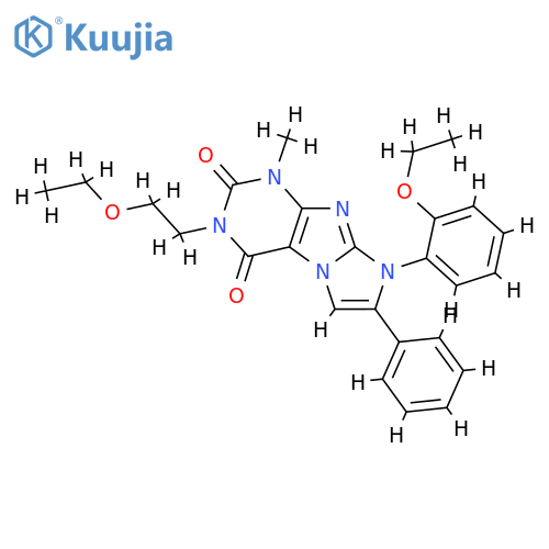 3-(2-ethoxyethyl)-8-(2-ethoxyphenyl)-1-methyl-7-phenyl-1H,2H,3H,4H,8H-imidazo1,2-gpurine-2,4-dione structure