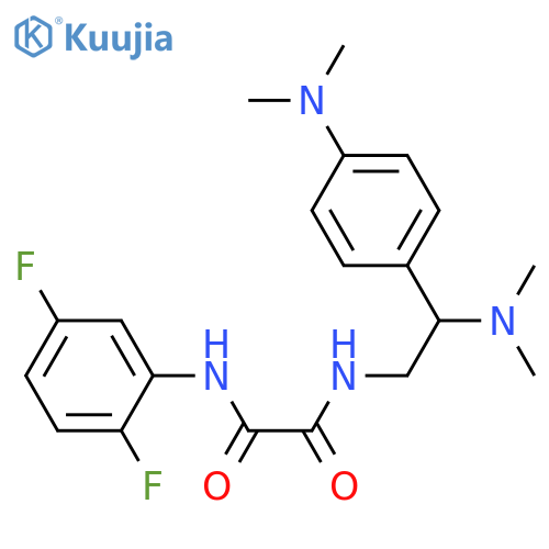 N-(2,5-difluorophenyl)-N'-2-(dimethylamino)-2-4-(dimethylamino)phenylethylethanediamide structure