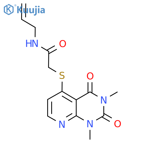 2-({1,3-dimethyl-2,4-dioxo-1H,2H,3H,4H-pyrido2,3-dpyrimidin-5-yl}sulfanyl)-N-(prop-2-en-1-yl)acetamide structure