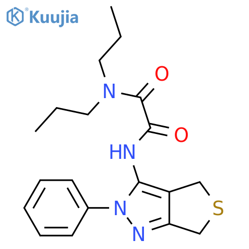 N'-{2-phenyl-2H,4H,6H-thieno3,4-cpyrazol-3-yl}-N,N-dipropylethanediamide structure