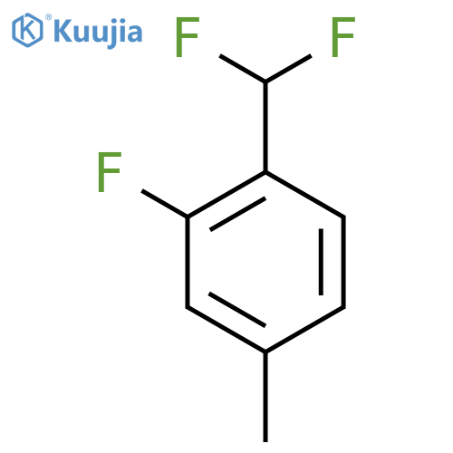 1-(Difluoromethyl)-2-fluoro-4-methylbenzene structure