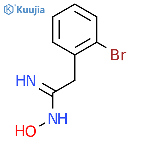 2-Bromo-N-hydroxy-benzeneethanimidamide structure