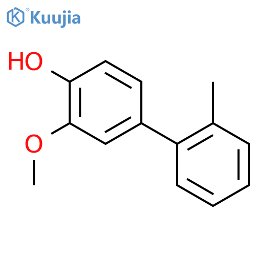 2-methoxy-4-(2-methylphenyl)phenol structure
