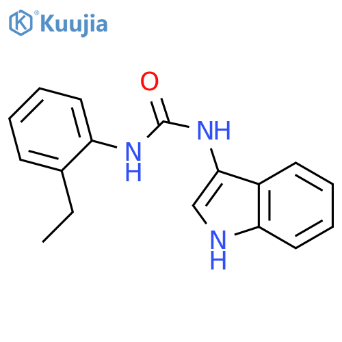 1-(2-ethylphenyl)-3-(1H-indol-3-yl)urea structure