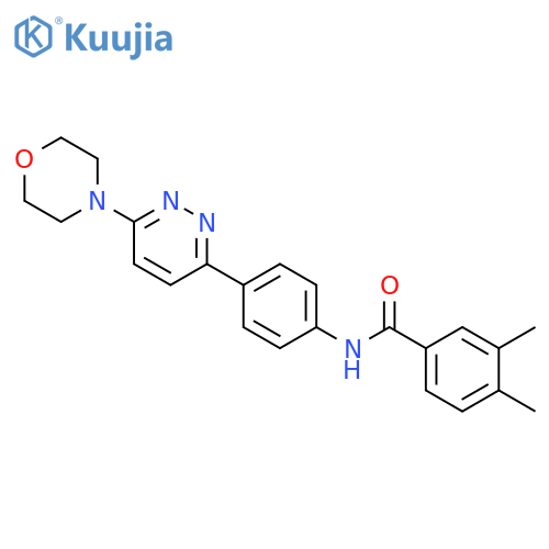 3,4-dimethyl-N-{4-6-(morpholin-4-yl)pyridazin-3-ylphenyl}benzamide structure