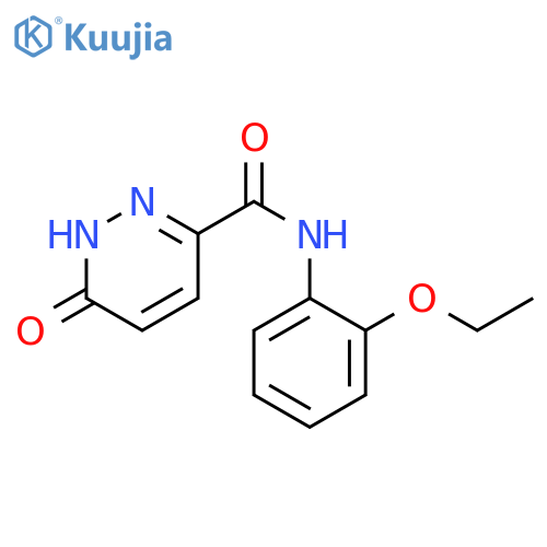 N-(2-ethoxyphenyl)-6-oxo-1,6-dihydropyridazine-3-carboxamide structure