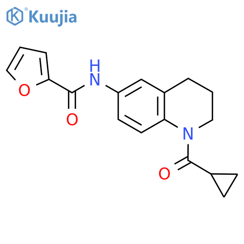 N-(1-cyclopropanecarbonyl-1,2,3,4-tetrahydroquinolin-6-yl)furan-2-carboxamide structure
