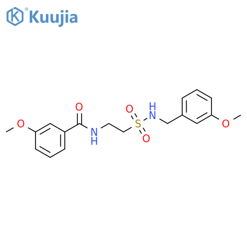 3-methoxy-N-(2-{(3-methoxyphenyl)methylsulfamoyl}ethyl)benzamide structure