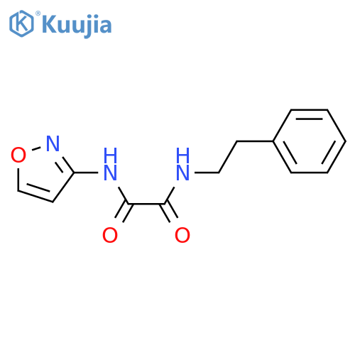 N-(1,2-oxazol-3-yl)-N'-(2-phenylethyl)ethanediamide structure