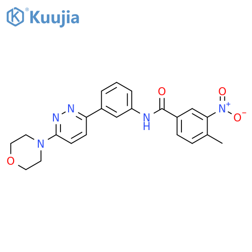 4-methyl-N-{3-6-(morpholin-4-yl)pyridazin-3-ylphenyl}-3-nitrobenzamide structure