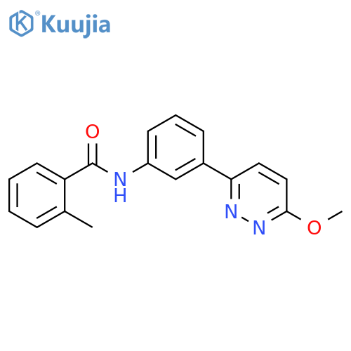 Benzamide, N-[3-(6-methoxy-3-pyridazinyl)phenyl]-2-methyl- structure