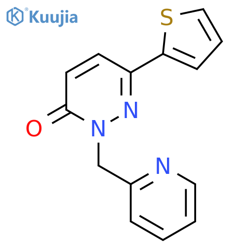 2-(pyridin-2-yl)methyl-6-(thiophen-2-yl)-2,3-dihydropyridazin-3-one structure