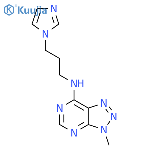 N-3-(1H-imidazol-1-yl)propyl-3-methyl-3H-1,2,3triazolo4,5-dpyrimidin-7-amine structure