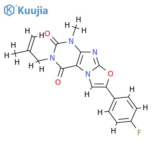 7-(4-fluorophenyl)-1-methyl-3-(2-methylprop-2-en-1-yl)-1H,2H,3H,4H-1,3oxazolo3,2-gpurine-2,4-dione structure