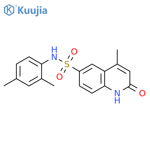 N-(2,4-dimethylphenyl)-4-methyl-2-oxo-1,2-dihydroquinoline-6-sulfonamide structure