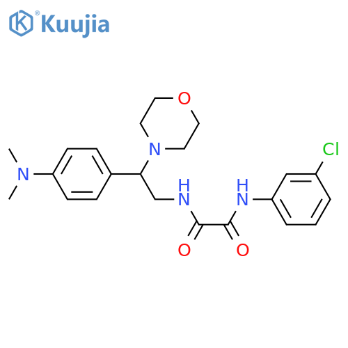 N'-(3-chlorophenyl)-N-{2-4-(dimethylamino)phenyl-2-(morpholin-4-yl)ethyl}ethanediamide structure