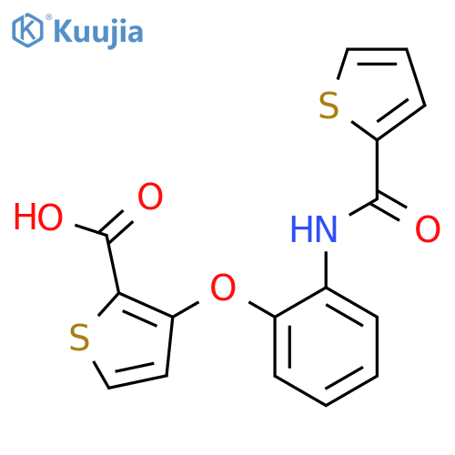 3-[2-(Thiophene-2-amido)phenoxy]thiophene-2-carboxylic acid structure