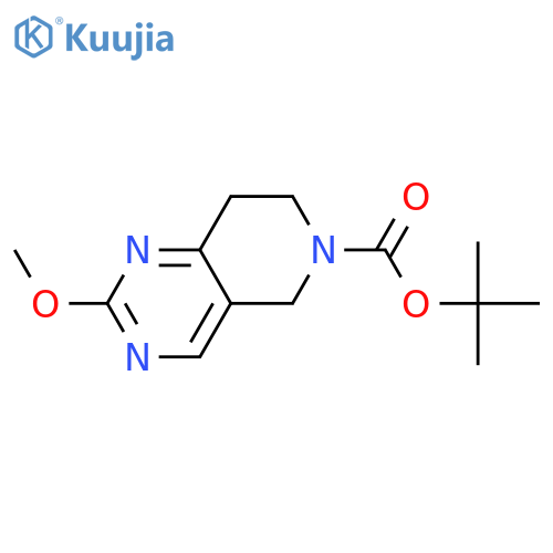 tert-butyl 2-methoxy-7,8-dihydropyrido[4,3-d]pyrimidine-6(5H)-carboxylate structure